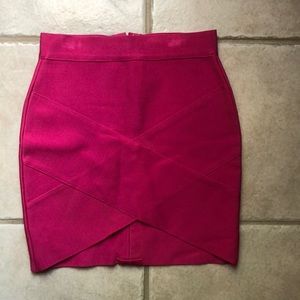 Hot pink bandage skirt